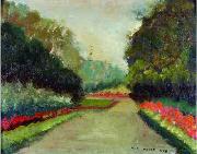 unknow artist Henri Royer Le Chemin Sweden oil painting artist